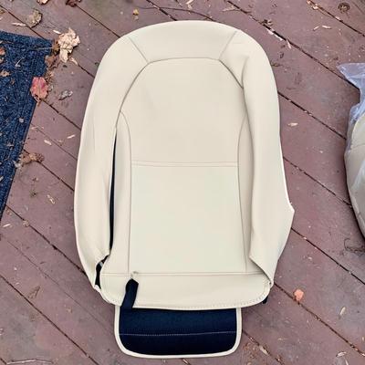 LOT 36 L: Tesla Model 3 Full Surround Seat Covers Light Tan (Never Used)