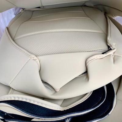 LOT 36 L: Tesla Model 3 Full Surround Seat Covers Light Tan (Never Used)
