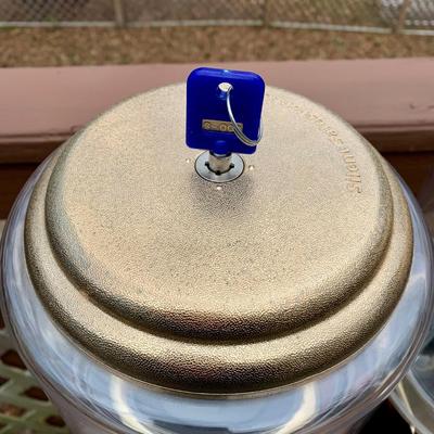 LOT 37 L: Dual Silent Sales Force Inc. Gumball Machines on Wooden Stand w/ Key