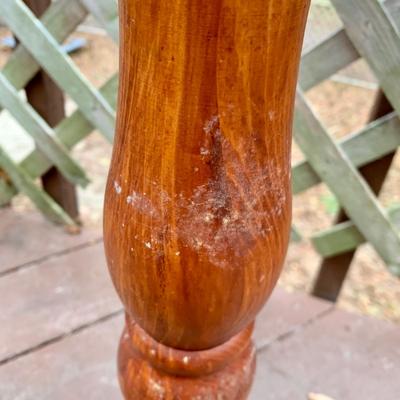 LOT 37 L: Dual Silent Sales Force Inc. Gumball Machines on Wooden Stand w/ Key