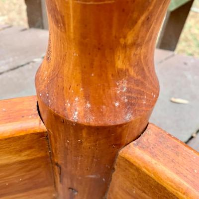 LOT 37 L: Dual Silent Sales Force Inc. Gumball Machines on Wooden Stand w/ Key