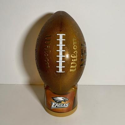 LOT 38 L: NFL Philadelphia Eagles Collection: Glass & Plastic Drinking Glasses, Hand Painted Sugar Skull, Glitter Lamp, & More