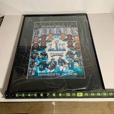 LOT 38 L: NFL Philadelphia Eagles Collection: Glass & Plastic Drinking Glasses, Hand Painted Sugar Skull, Glitter Lamp, & More