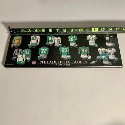 LOT 38 L: NFL Philadelphia Eagles Collection: Glass & Plastic Drinking Glasses, Hand Painted Sugar Skull, Glitter Lamp, & More