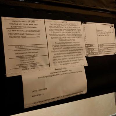 LOT 40 L: Homegoods Stagecoach Brown Recliner