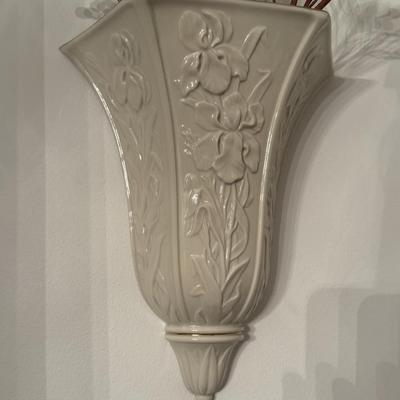 LOT 41D: Pair of Lenox Masterpiece Wall Vases