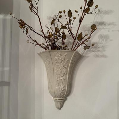 LOT 41D: Pair of Lenox Masterpiece Wall Vases