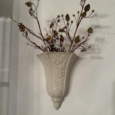 LOT 41D: Pair of Lenox Masterpiece Wall Vases