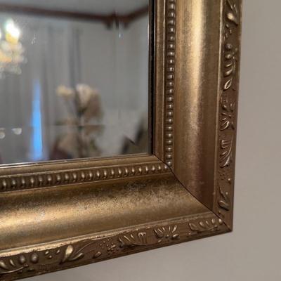 LOT 42D: Framed Wall Mirror w/ Beveled Edge