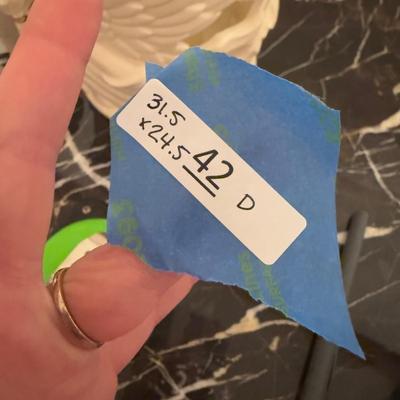 LOT 42D: Framed Wall Mirror w/ Beveled Edge