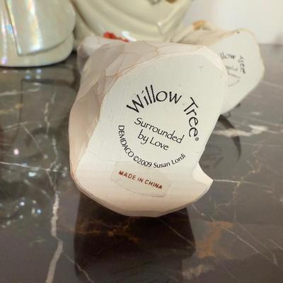 LOT 43D: Angel Home Decor - Lenox Holiday Angel Bell w/ Box, Waterford Crystal Ornaments, Willow Tree & More