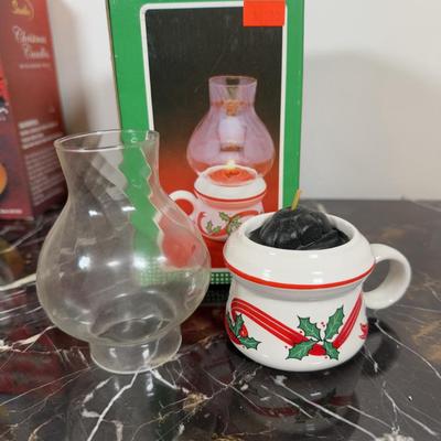 LOT 44D: Collection of Christmas Candles, Decor & More