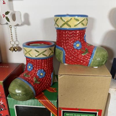 LOT 44D: Collection of Christmas Candles, Decor & More