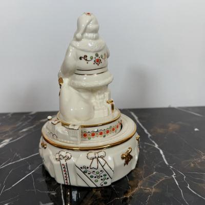 LOT 45D: Lenox China Jewels Santa “Jolly Old Saint Nicholas” Musical Figurine w/ Box
