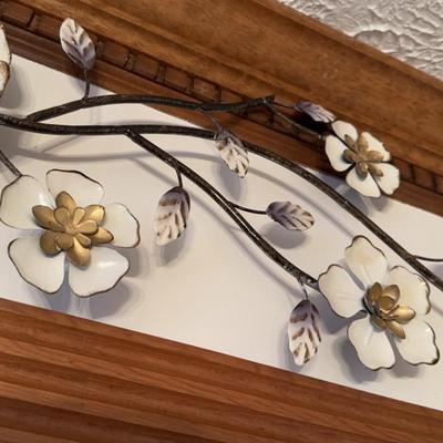 LOT 48K: Metal Butterfly Wall Decor & Floral Wall Decor
