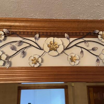 LOT 48K: Metal Butterfly Wall Decor & Floral Wall Decor