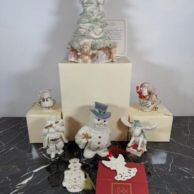 LOT 54D: Lenox Christmas Figurines & Ornaments