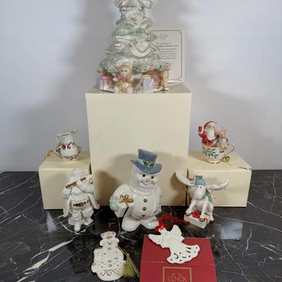 LOT 54D: Lenox Christmas Figurines & Ornaments