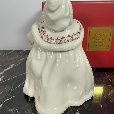 LOT 55F: Lenox China Jewels w/ Boxes - Santa Bearing Gifts & Santa w/ Bear