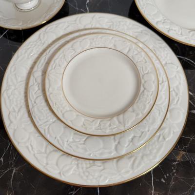 LOT 59D: Lenox Fruits of Life China Set - Service for 12