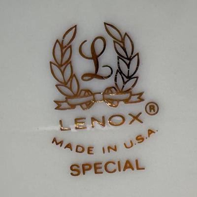 LOT 61G: Lenox - Special Dessert Plates & Serving Plate w/ Dimension Collection Holiday Dinner Plates