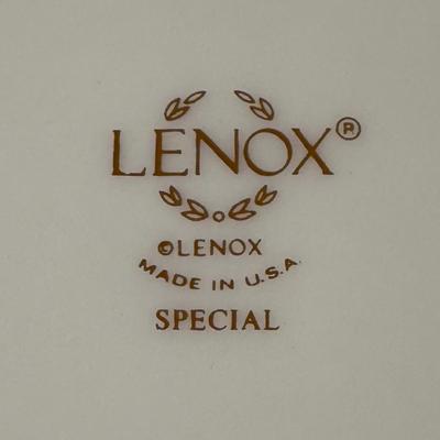 LOT 61G: Lenox - Special Dessert Plates & Serving Plate w/ Dimension Collection Holiday Dinner Plates