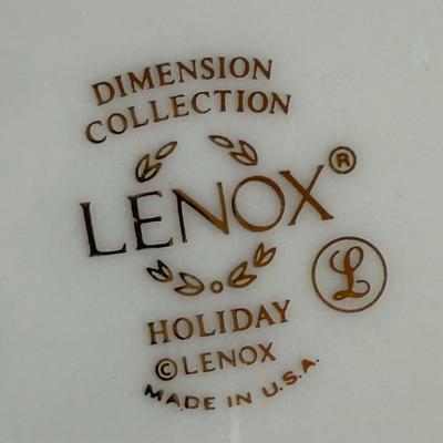 LOT 61G: Lenox - Special Dessert Plates & Serving Plate w/ Dimension Collection Holiday Dinner Plates