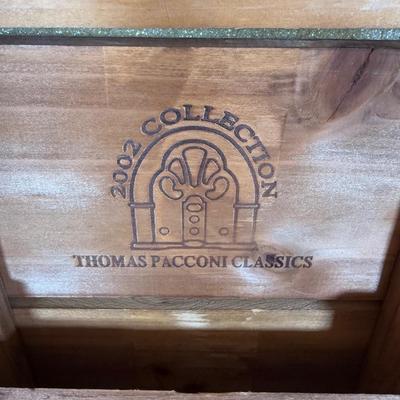 LOT 62D: Ornament Collection - 2002 Thomas Pacconi Classics, Ceramic Gold Trim Train & More