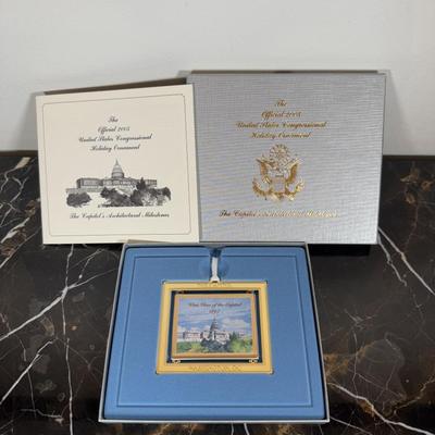 LOT 62D: Ornament Collection - 2002 Thomas Pacconi Classics, Ceramic Gold Trim Train & More