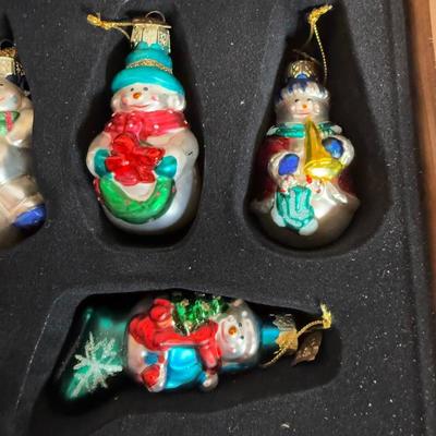 LOT 62D: Ornament Collection - 2002 Thomas Pacconi Classics, Ceramic Gold Trim Train & More