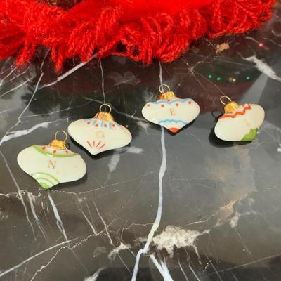 LOT 62D: Ornament Collection - 2002 Thomas Pacconi Classics, Ceramic Gold Trim Train & More