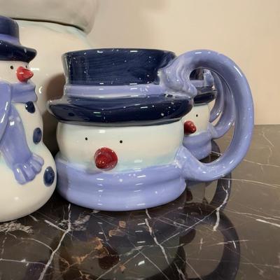 LOT 67F: Target Home Snowman Hot Chocolate Serving Set