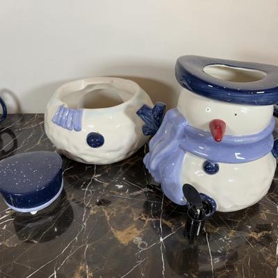LOT 67F: Target Home Snowman Hot Chocolate Serving Set
