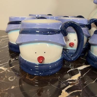 LOT 67F: Target Home Snowman Hot Chocolate Serving Set