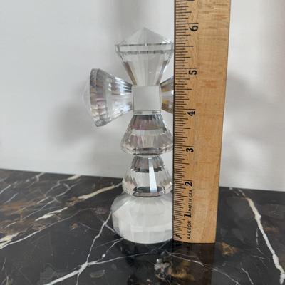 LOT 68F: Oleg Cassini Crystal Cross, Holographic Framed Last Supper & Glass Lit Church Decor