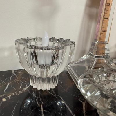 LOT 69F: Crystal Candle Holders incl. Tiffany & Co Votive
