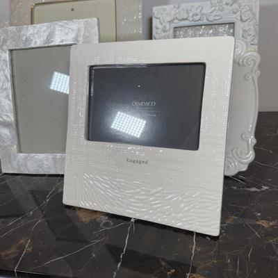 LOT 70F: White Photo Frames - Lenox, Nicole Miller, Valerie Bertinelli, Cynthia Rowley & More