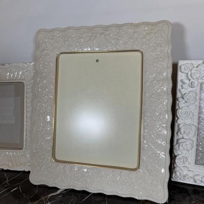 LOT 70F: White Photo Frames - Lenox, Nicole Miller, Valerie Bertinelli, Cynthia Rowley & More