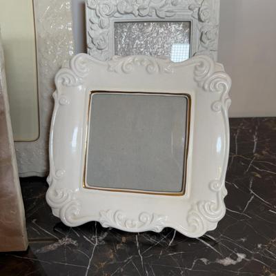 LOT 70F: White Photo Frames - Lenox, Nicole Miller, Valerie Bertinelli, Cynthia Rowley & More