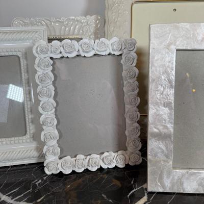 LOT 70F: White Photo Frames - Lenox, Nicole Miller, Valerie Bertinelli, Cynthia Rowley & More