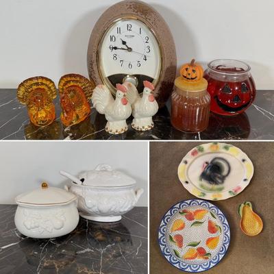 LOT 73K: Harvest Collection - Serving Dishes, Home Decor & More