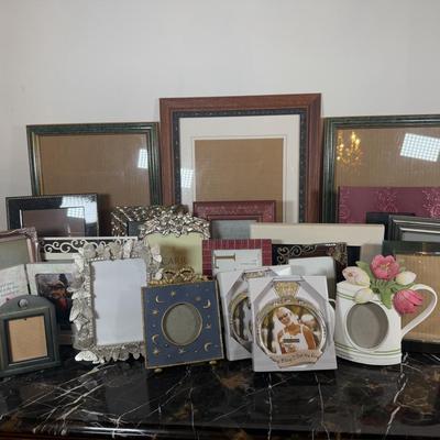 LOT 75D: Large Collection of Unique Photo Frames - Natalini, Sicura, Luxe, Carr & More