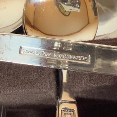 LOT 77F: Edward Don & Co Stainless Steel Flatware Set & More