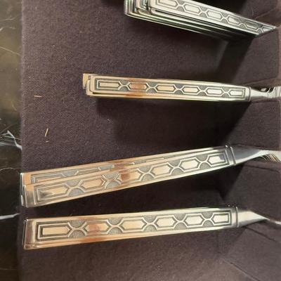 LOT 77F: Edward Don & Co Stainless Steel Flatware Set & More