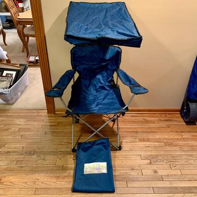 LOT 122 L: Outdoor Collection: 38 QT Igloo Wheelie Cooler, Collapsable Wagon, Alpine Design Canopy Shade Chair, & Coleman Collapsable...