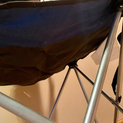 LOT 122 L: Outdoor Collection: 38 QT Igloo Wheelie Cooler, Collapsable Wagon, Alpine Design Canopy Shade Chair, & Coleman Collapsable...