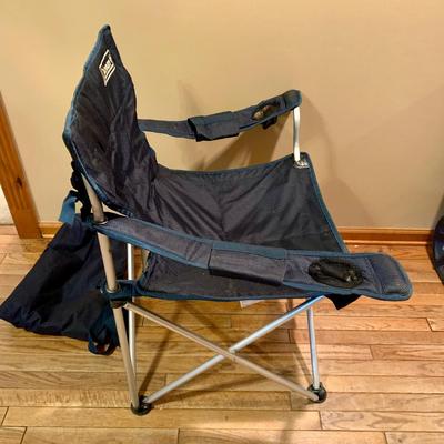 LOT 122 L: Outdoor Collection: 38 QT Igloo Wheelie Cooler, Collapsable Wagon, Alpine Design Canopy Shade Chair, & Coleman Collapsable...