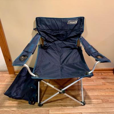 LOT 122 L: Outdoor Collection: 38 QT Igloo Wheelie Cooler, Collapsable Wagon, Alpine Design Canopy Shade Chair, & Coleman Collapsable...