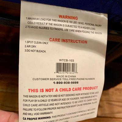 LOT 122 L: Outdoor Collection: 38 QT Igloo Wheelie Cooler, Collapsable Wagon, Alpine Design Canopy Shade Chair, & Coleman Collapsable...