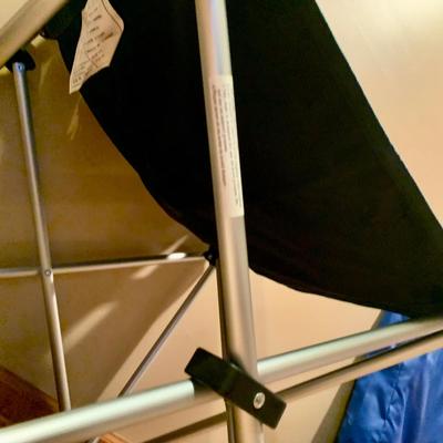 LOT 122 L: Outdoor Collection: 38 QT Igloo Wheelie Cooler, Collapsable Wagon, Alpine Design Canopy Shade Chair, & Coleman Collapsable...